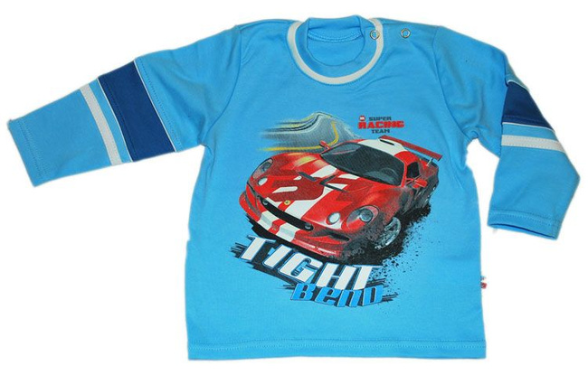 Bluzka Sportowa roz.74-86 jasnoniebieska