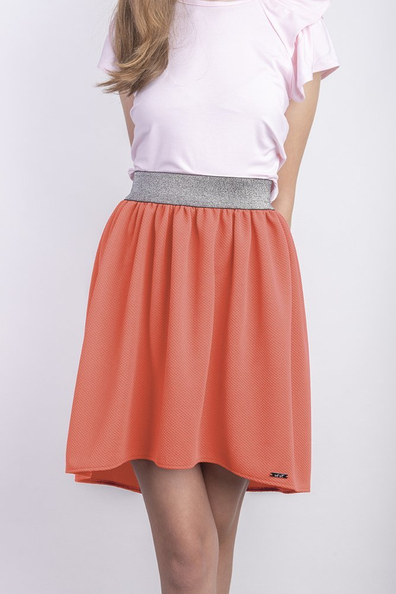 Spódniczka S127 - neon pomarańcz