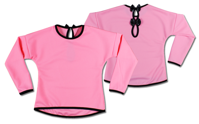 Bluzka pikowana B101 roz.146-164 różowa