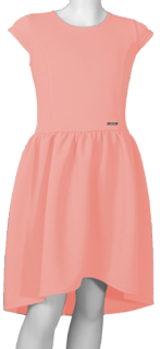 Sukienka S122A- łosoiowa