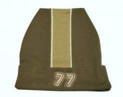 Czapka z dżerseju- ciemnooliwkowa