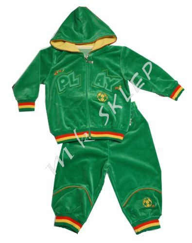 Komplet welur 4 roz.92-98 br.zielony