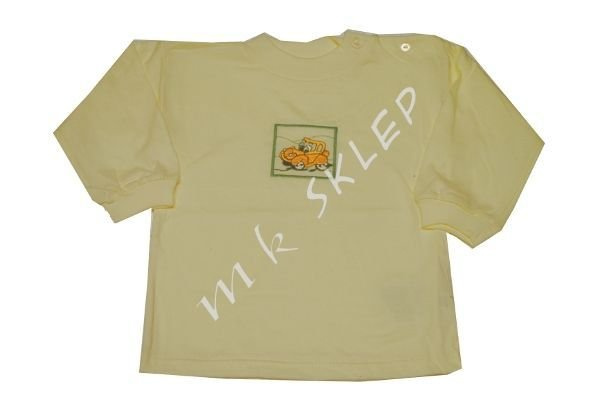 Bluzka z długim rękawem-haft roz.92 kremowa