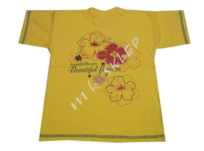 T-shirt roz.92-140 żółty