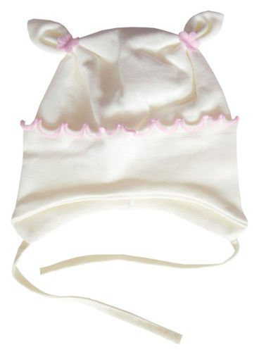 Czapka z falbanką turkusowa