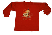 T-shirt z nadrukiem roz.74-86 czerwony