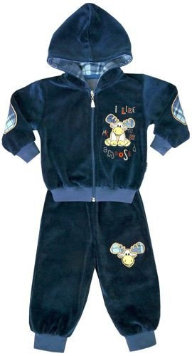 Komplet welur Y roz.68-98 ciemnoniebieski ŁOŚ