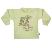 T-shirt z nadrukiem roz.74-86 kremowa