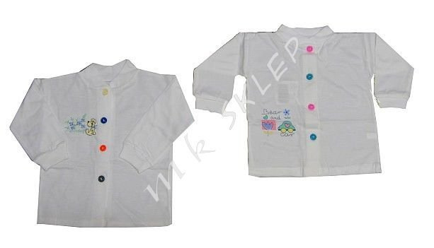 Kaftaniki niemowlęce roz.68 białe