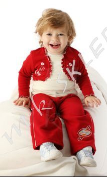 Bluzka Sani roz.98 kremowo-bordowa