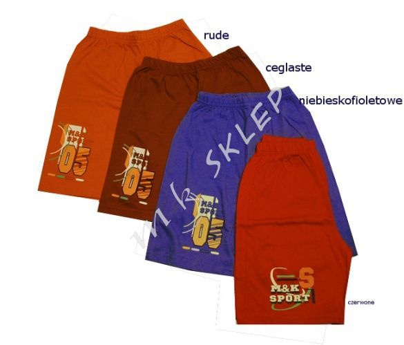 Krótkie spodenki roz.80 czerwone