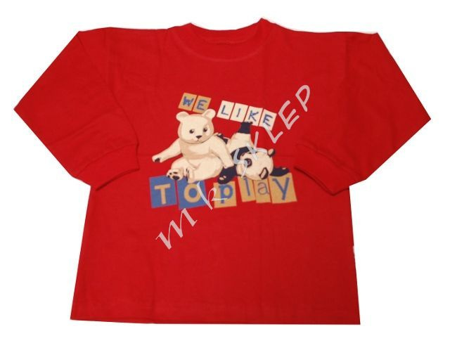 T-shirt z nadrukiem roz.92-140 czerwona