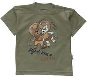 T-shirt roz.74-86 ciemnooliwkowy