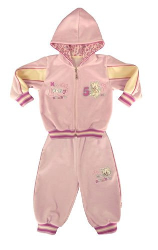 Komplet Friends roz.80 jasnoróżowy