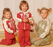 Komplet dresowy II roz.74 rudy