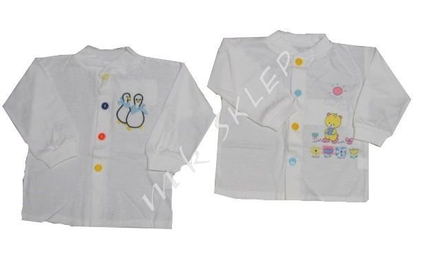 Kaftaniki niemowlęce roz.68 białe