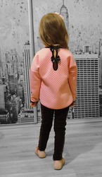 Bluzka pikowana B101 roz.146-164 różowa