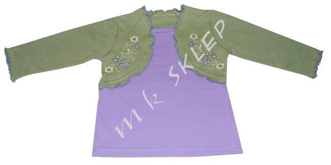 Bluzka Sani roz.80 oliwkowo-morelowa