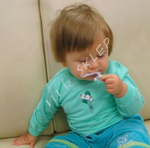 Bluzka z długim rękawem-haft roz.92 kremowa