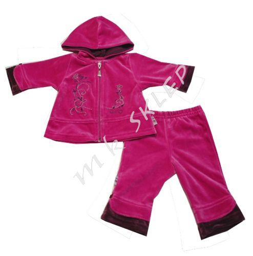 Komplet Amelka roz.62-74 amarantowy