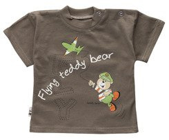 T-shirt roz.74-86 ciemnooliwkowy