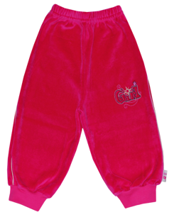 Spodnie welur - landrynkowe OKAZJA