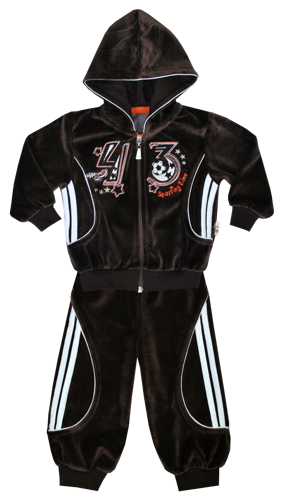 Komplet HAPPY- czekoladowy