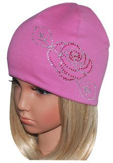 Ciepła Czapka 'C237' z dżetami