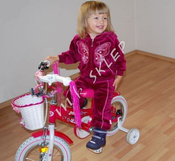 Komplet Motylek roz.62-80 ciemnoróżowy