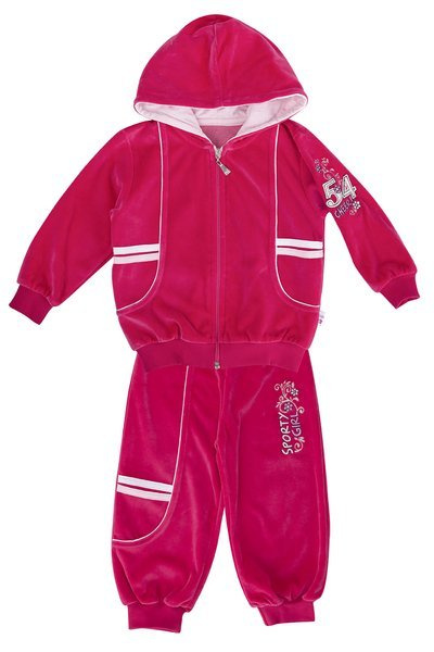 Komplet welur Champ- różowy