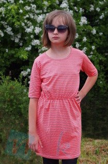 Sukienka S179 -neonowa