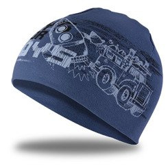 Czapka chłopięca -błękitna