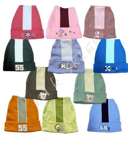 Czapka bawełniana roz.1-3 piaskowa