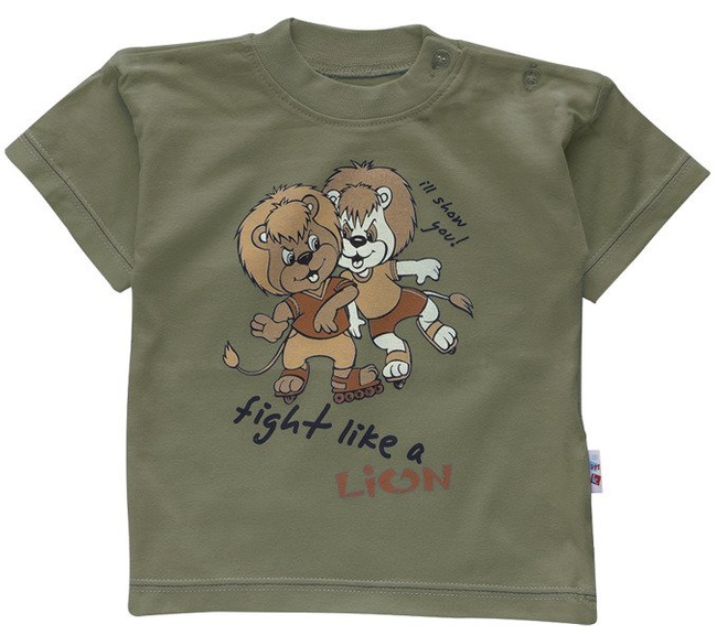 T-shirt roz.74-86 ciemnooliwkowy