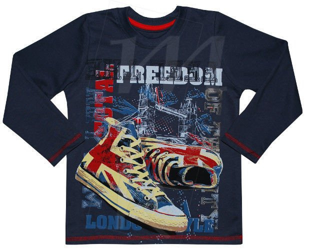 Bluzka SNEAKERS roz.110-140 grafitowa