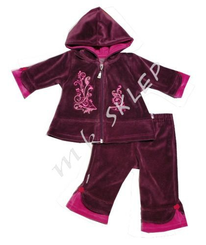 Komplet Amelka roz.62-74 amarantowy