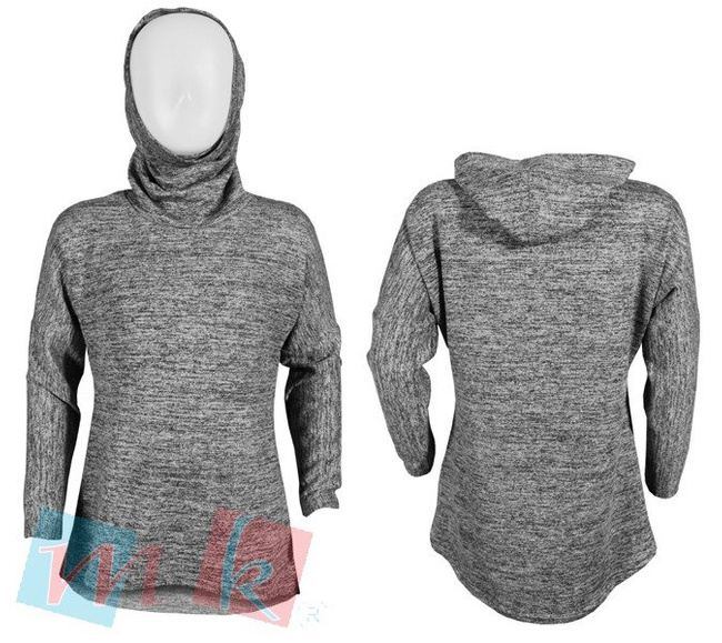 Bluza z kapturem B211 -melanż