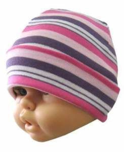 Czapka 'E' - różowa