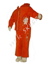 Komplet polarowy z wypustką roz.68,74 ceglasty