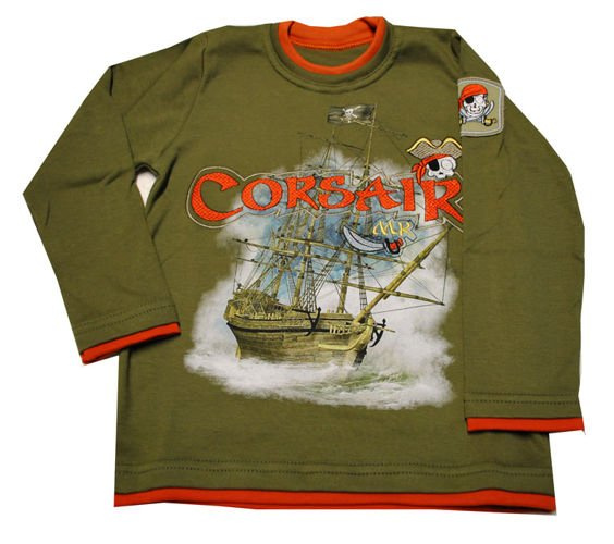 Bluzka Zdobywca roz.110-140 ciemnooliwkowa