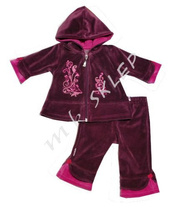 Komplet Amelka roz.62-74 amarantowy