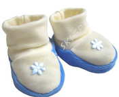 Buciki welurowe jasnoróżowe