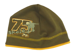 Czapka sportowa z dżerseju- ciemnooliwkowa