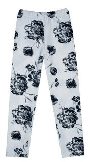 Legginsy L05 3/4 białe