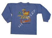 T-shirt z nadrukiem roz.92-98 błękitny
