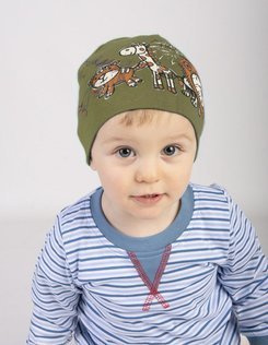 Czapka chłopięca BABY -oliwkowa