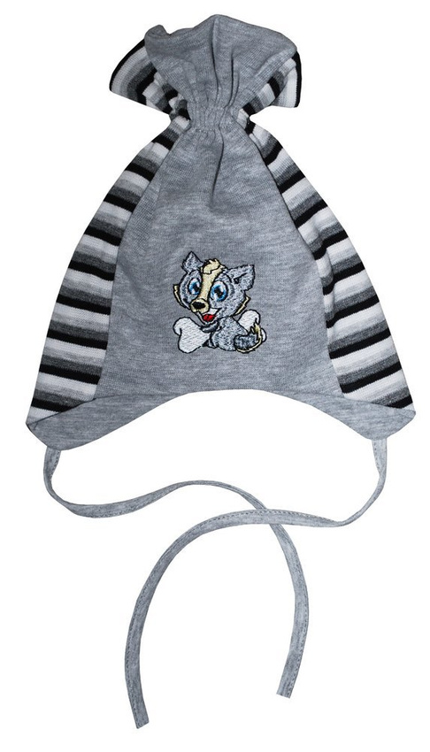 Czapka 'U'  popielata
