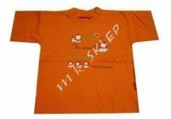 T-shirt bawełniany- rudy