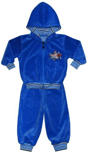 Komplet welur roz.74-80 niebieski