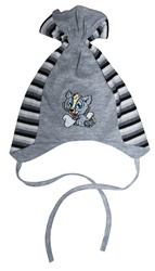 Czapka 'U'  popielata